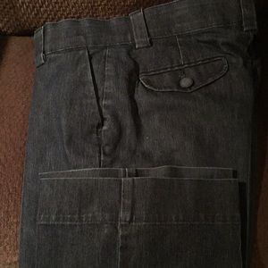 Lee denim color pants with side pockets and back.